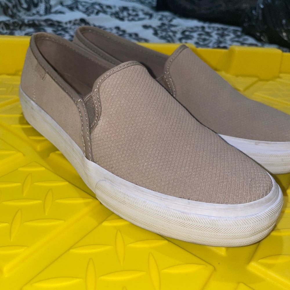 Tan Slip-On Sneakers
